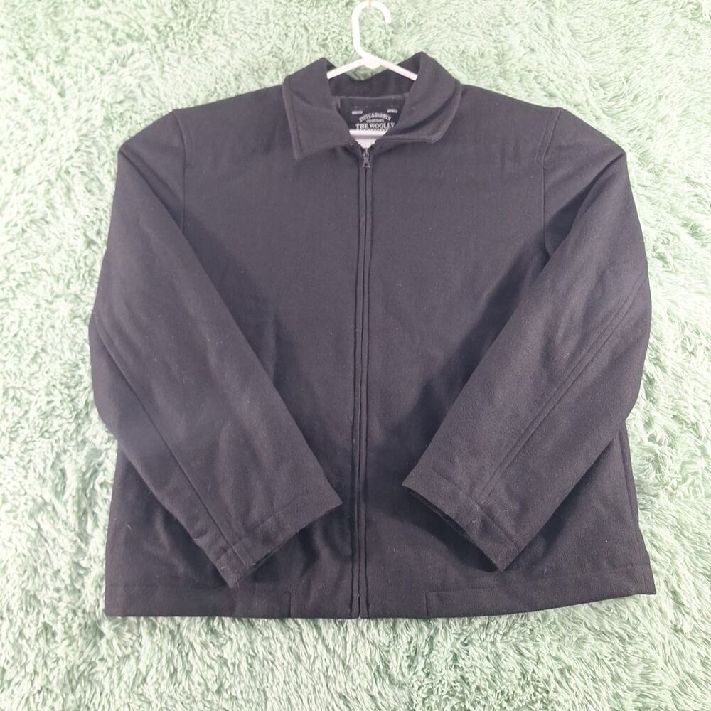 Steve Barrys The Wooly Mammoth Pea Coat Mens Black Xxl